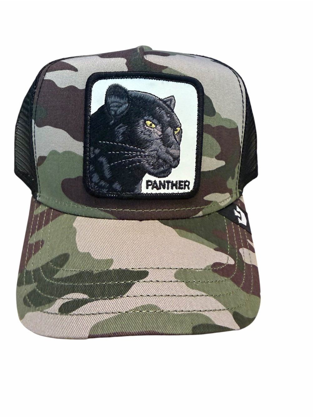 Panther Camo Retro Goorin Bros The Farm Trucker Hat NWT